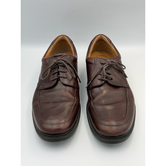ECCO Brown Leather Lace Up Dress Shoes Mens 12 12.5 EU 46 Comfort Oxford main image 4